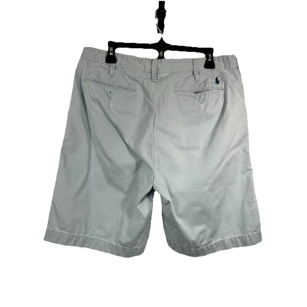 Polo Ralph Lauren Chino Shorts 34 LightBlue Relaxed Fit Old Money Coastal Preppy